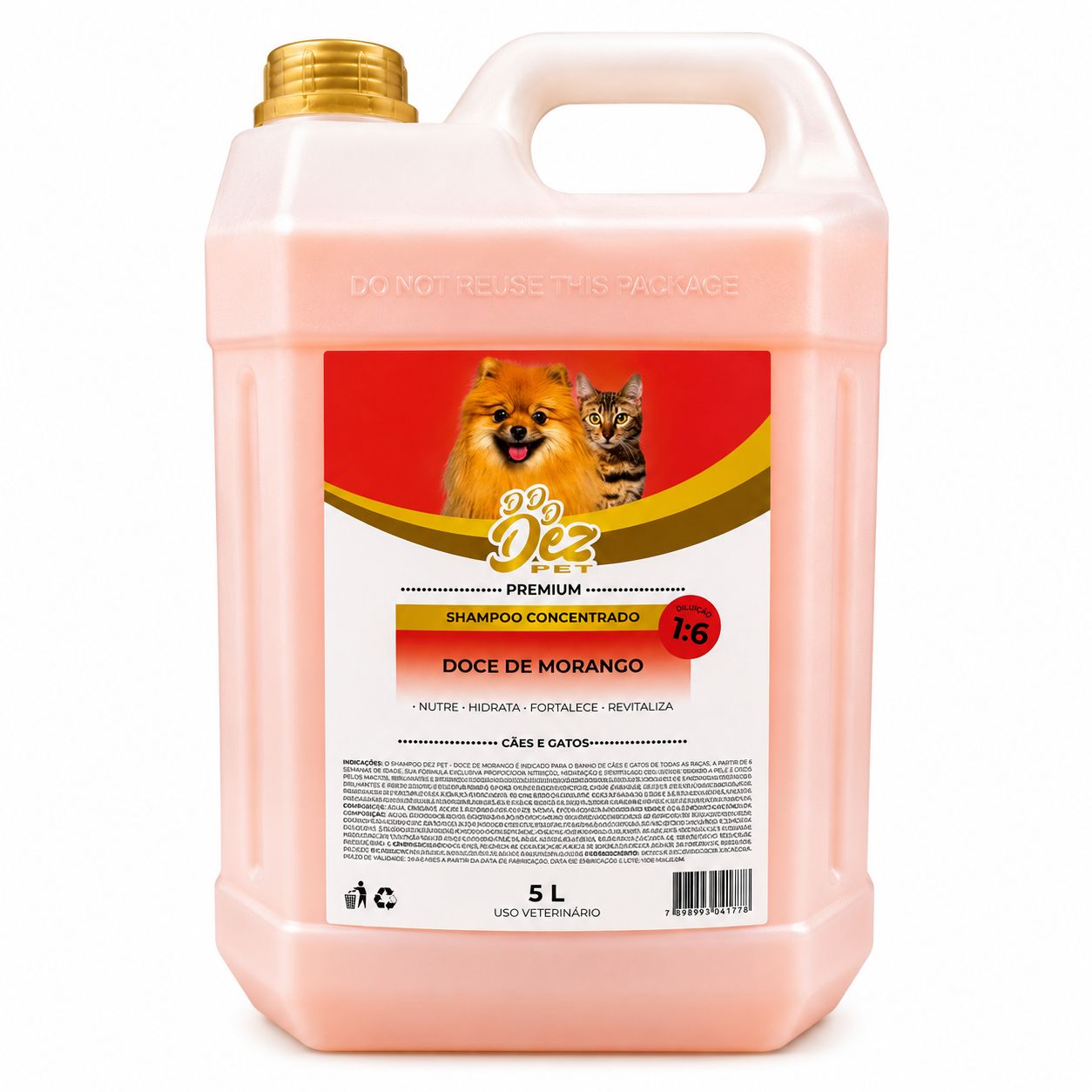 Shampoo Doce de Morango 5L Diluição 1:6