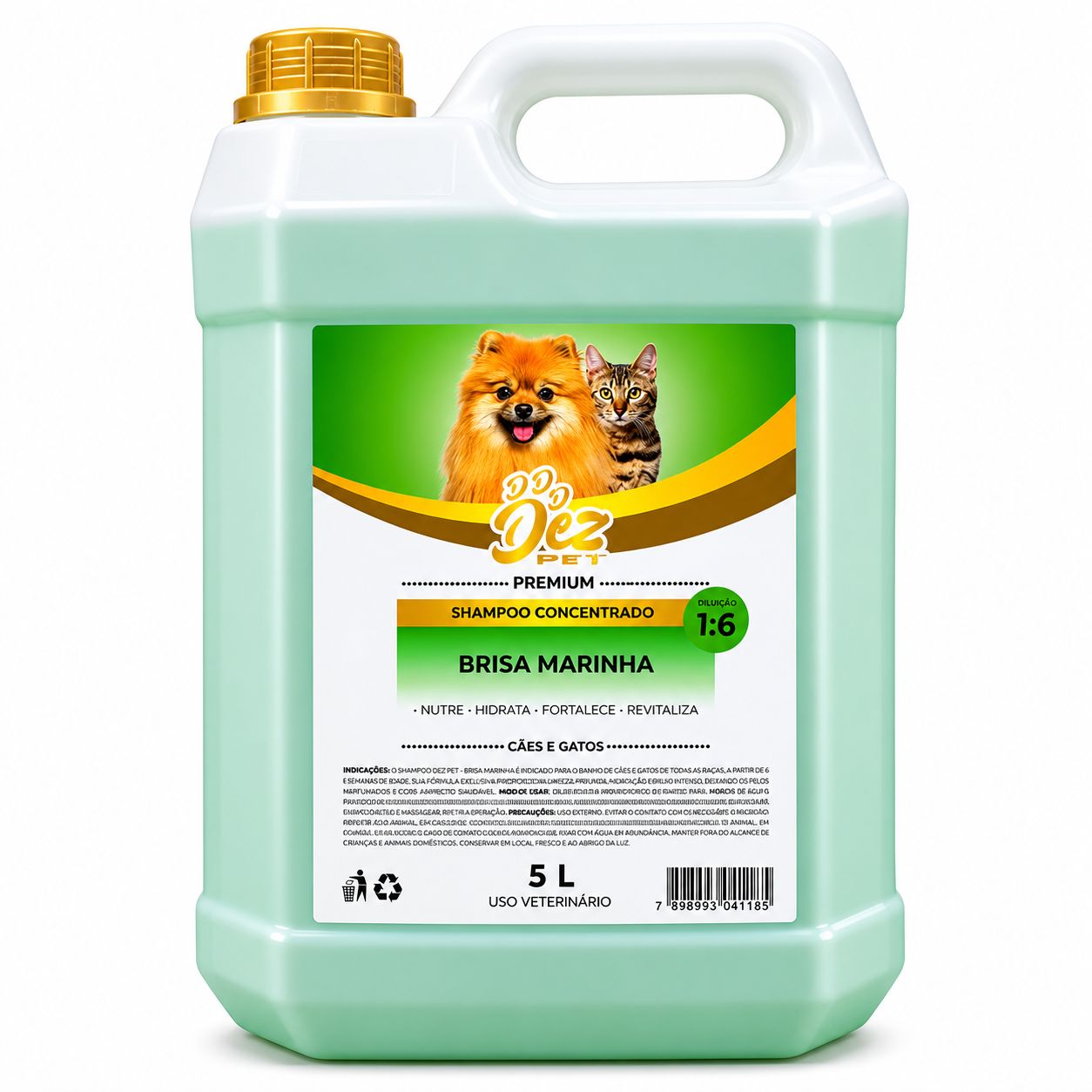 Shampoo Brisa Marinha 5L Diluição 1:6