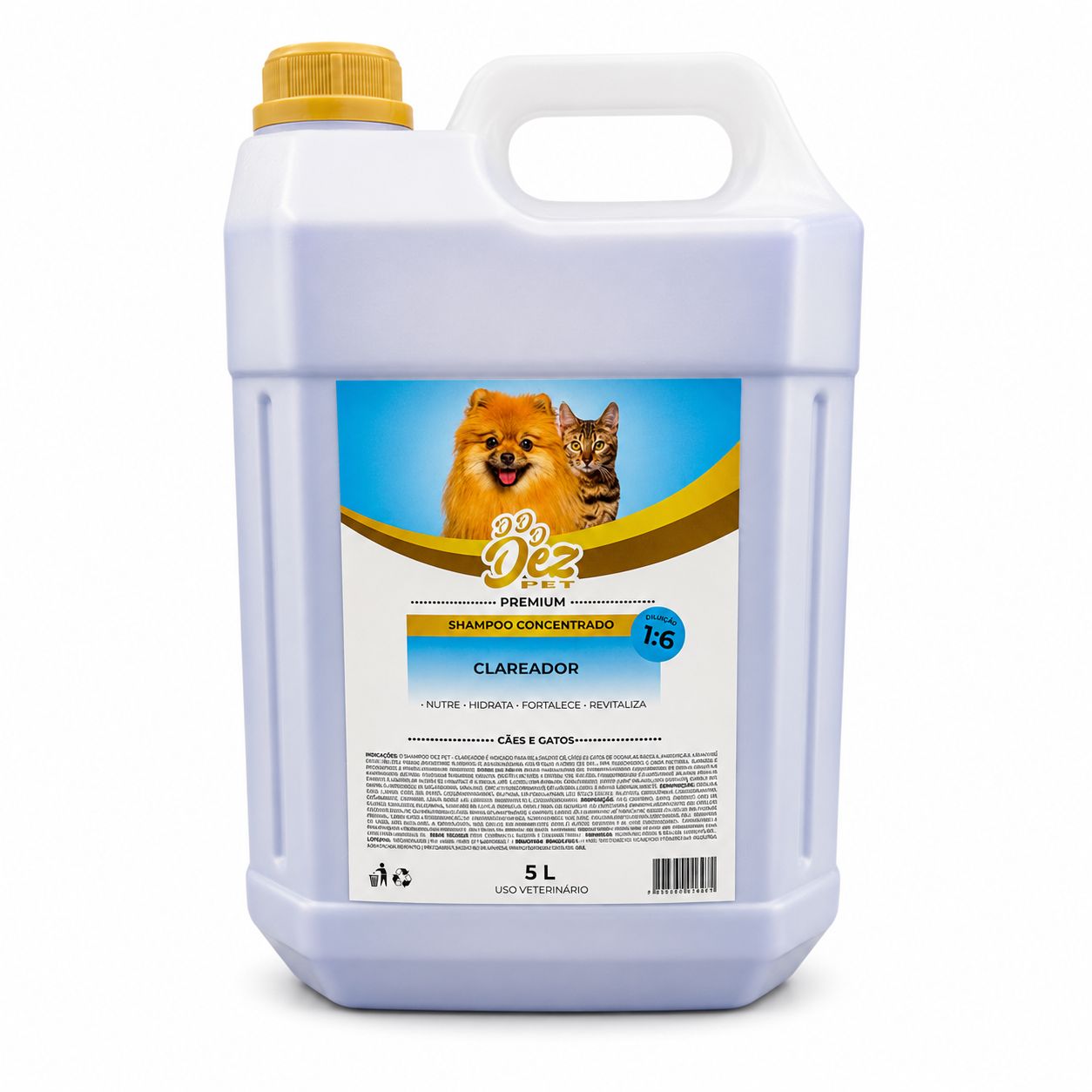 Shampoo Clareador 5L Diluição 1:6
